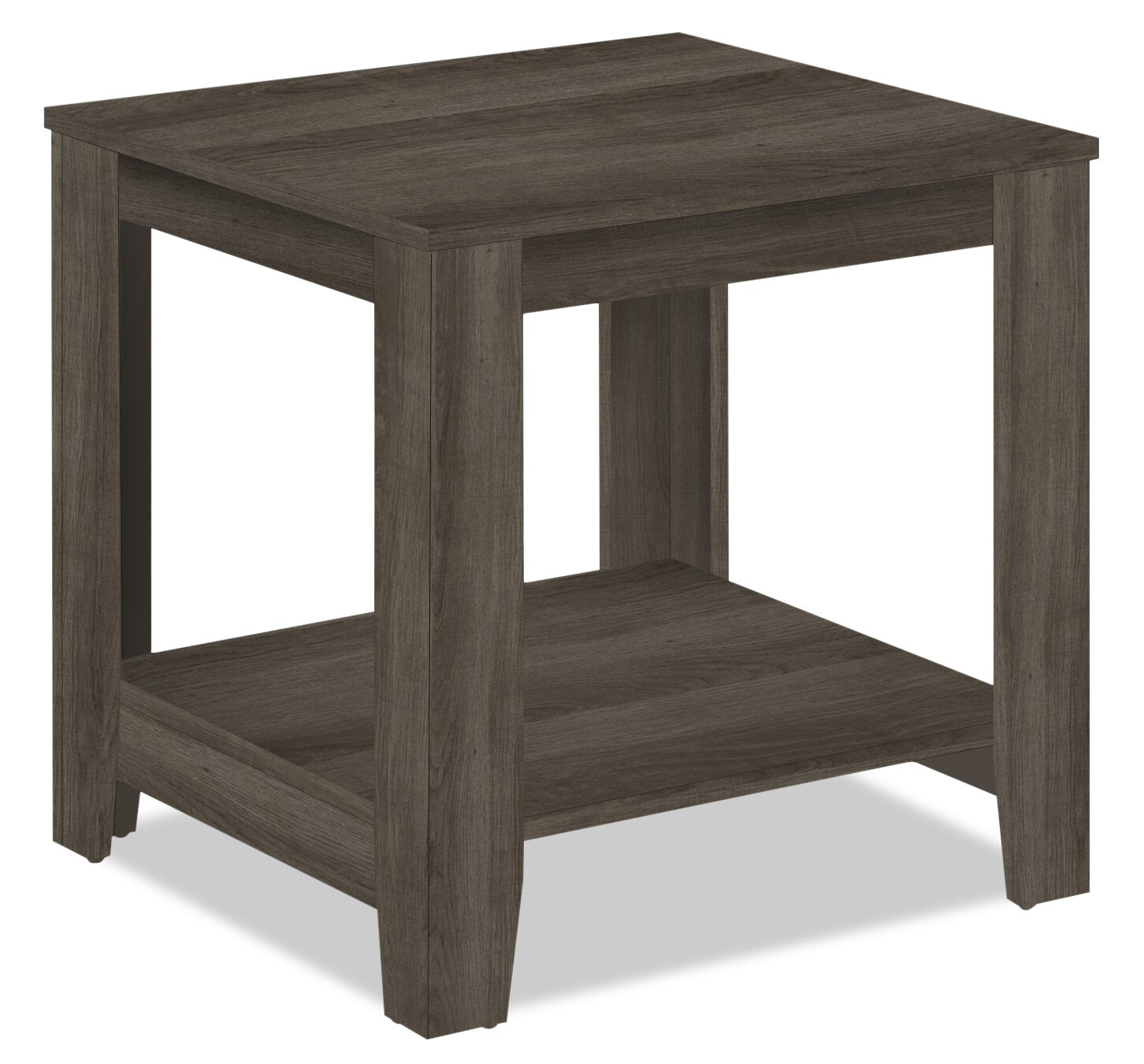 Lincoln 42" Traditional 3-Pack Coffee + 2 End Tables with Shelf - Black Brown |Ensemble 3 tables traditionnelles Lincoln de 42 po (table à café et 2 tables de bout) avec tablette - brun-noir
