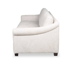 Mallie 84" Chenille Fabric Sofa with Rolled Arms and Wood Legs - Shell White | Sofa Mallie de 84 po en tissu de chenille avec accoudoirs enroulés et pattes en bois - blanc coquillage