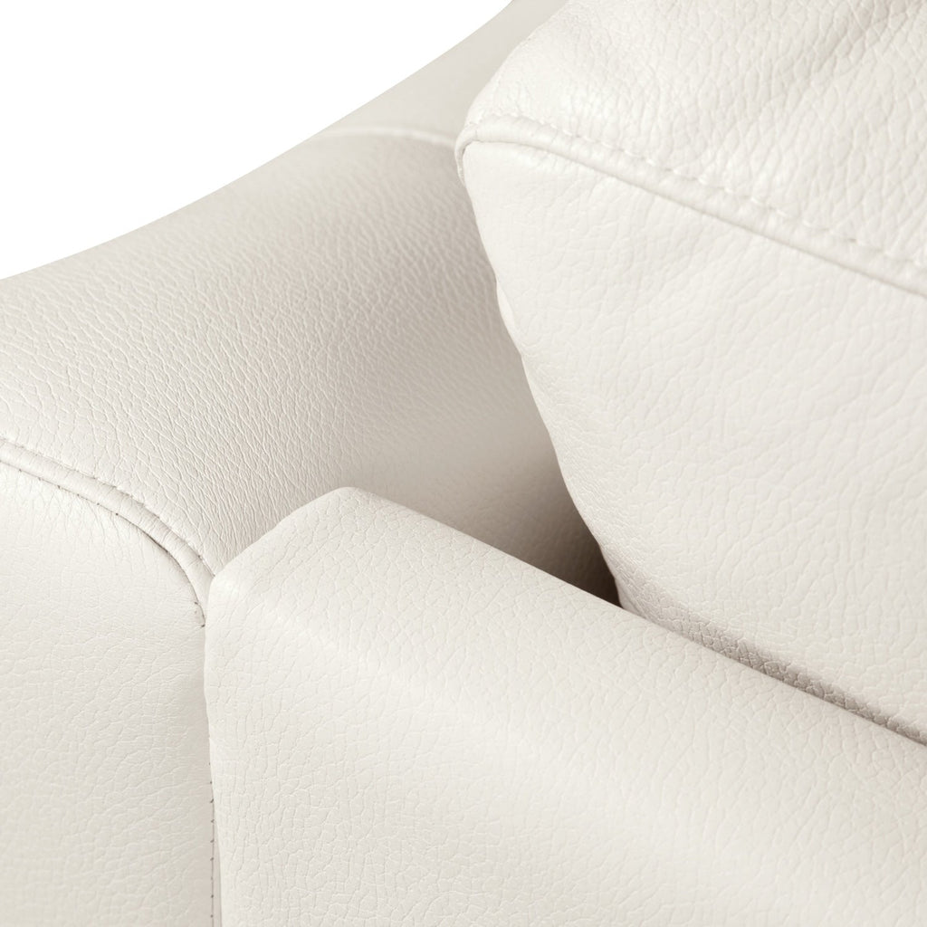 Andi 84" Leather-Look Fabric Sofa with Button Tufting - Beige | Sofa Andi de 84 po en tissu d’apparence cuir avec capitonnage - beige