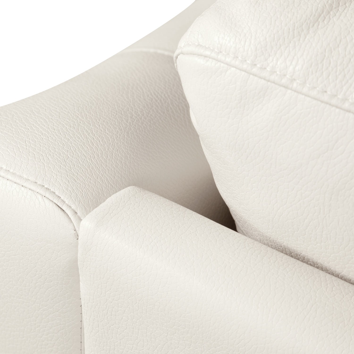 Andi 84" Leather-Look Fabric Sofa with Button Tufting - Beige | Sofa Andi de 84 po en tissu d’apparence cuir avec capitonnage - beige