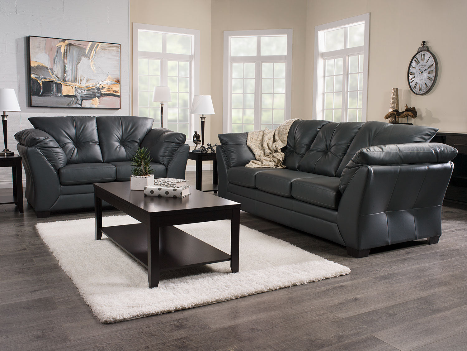 Aspen 47.3" Traditional 3-Pack Coffee + 2 End Tables - Espresso Brown |Ensemble 3 tables traditionnelles Aspen de 47,3 po (table à café et 2 tables de bout) - brun espresso