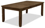 Talia Dining Table with 60-78"W Extension - Grey/Brown | Table de salle à manger Talia de 60 po à 78 po (L) avec rallonge - gris-brun