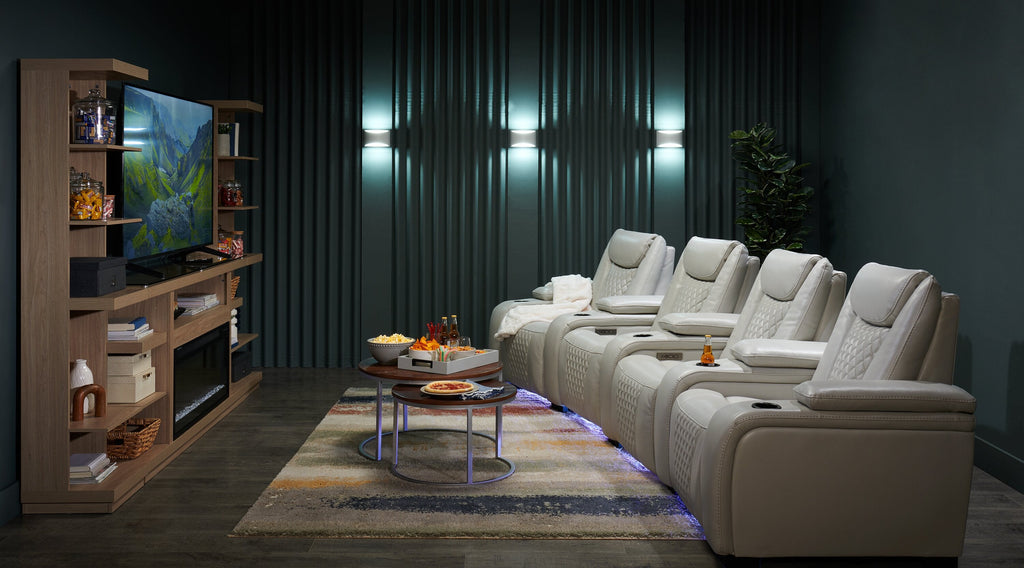 Veranasi 30" Rustic Round Nesting Coffee Tables - Washed Light Brown Wood Top and Iron Legs|Tables à café gigognes rondes rustiques Veranasi de 30 po - dessus en bois brun clair délavé et pattes en fer