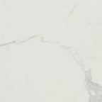 Verona Dining Table with Culture Marbled Top, Metal, Geometric Base, 42"W Round - White | Table de salle à manger ronde Verona de 42 po (L) en métal avec dessus en marbre synthétique et base géométrique - blanche