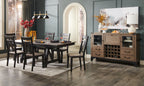 Zao Dining Chair, Wood, Melamine - Brown | Chaise de salle à manger Zao en bois et en mélamine - brune