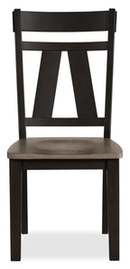 Zao Dining Chair, Wood, Melamine - Brown | Chaise de salle à manger Zao en bois et en mélamine - brune