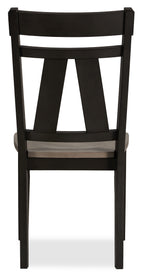 Zao Dining Chair, Wood, Melamine - Brown | Chaise de salle à manger Zao en bois et en mélamine - brune